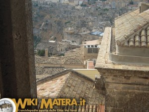 Panorama dal campanile della Cattedrale di Matera - chiesa di San Pietro Caveoso