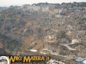 Panorama dal campanile della Cattedrale di Matera - piazza San Pietro Caveoso