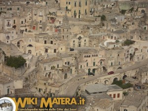 Panorama dal campanile della Cattedrale di Matera - Chiesa rupestre di San Pietro Barisano