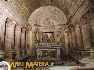 Particolare nell'altare a sinistra - Cattedrale di Matera