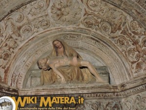 Particolare nell'altare a sinistra - Cattedrale di Matera