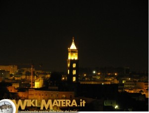 Cattedrale di Matera in notturna