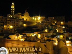 Cattedrale di Matera in notturna