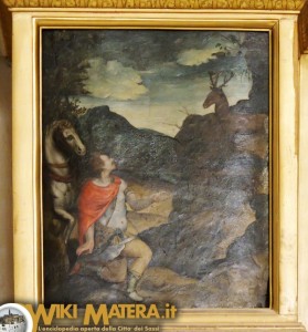 Pittura sotto tela centrale - Cattedrale di Matera
