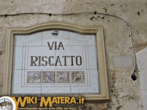 Via Riscatto, a lato della Cattedrale di Matera