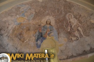 Affresco su altare maggiore - Chiesa di San Salvatore - Timmari (Matera)
