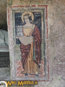 Affreschi raffiguranti Santa Barbara