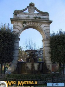 Fontana Ferdinandea nella villa comunale - Matera 