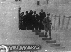 Inaugurazione Monumento ai Caduti della Prima Guerra Mondiale - Re Vittorio Emanuele III, 26 maggio 1926 - Matera   