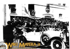 Inaugurazione Monumento ai Caduti della Prima Guerra Mondiale - Re Vittorio Emanuele III, 26 maggio 1926 - Matera   