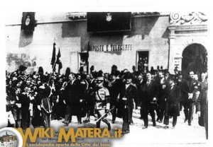 Inaugurazione Monumento ai Caduti della Prima Guerra Mondiale - Re Vittorio Emanuele III, 26 maggio 1926 - Matera   
