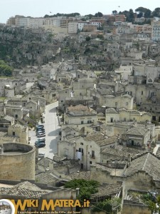 Panorama palazzo Ferraù - Matera