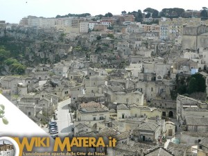 Panorama palazzo Ferraù - Matera