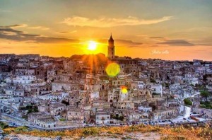 Panorama Sassi di Matera visti dalla Murgia   