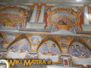 Soffitto Salone degli Stemmi - Palazzo Arcivescovile - Matera 
