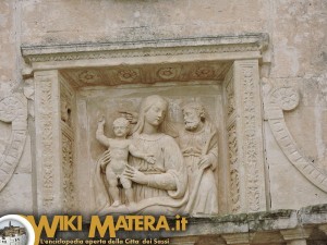 Particolare facciata Santuario della Palomba - Matera