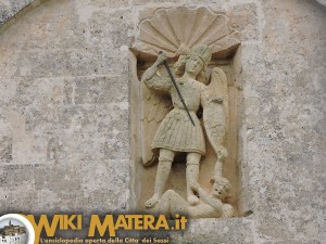 Particolare facciata - Arcangelo Michele - Santuario della Palomba - Matera