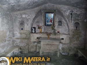 Altare chiesa rupestre Santuario della Palomba - Matera