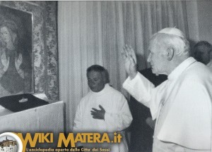 1991 visita di Papa Giovanni Paolo II, benedizione icona Maria SS. di Picciano - Processione Santuario di Picciano - Matera