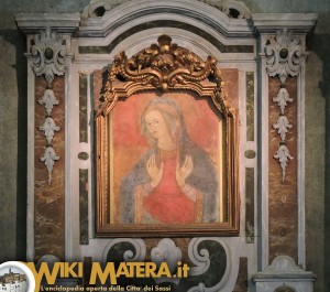 Sacra Immagine della Vergine - Altare principale Santuario di Picciano - Matera 