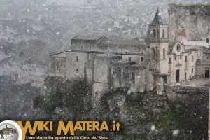 chiesa_san_pietro_caveoso_matera_neve